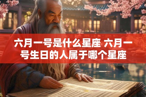 六月一号是什么星座 六月一号生日的人属于哪个星座