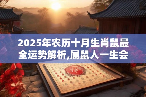 2025年农历十月生肖鼠最全运势解析,属鼠人一生会结几次婚？