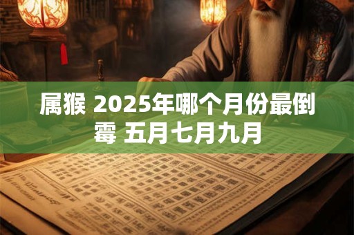 属猴 2025年哪个月份最倒霉 五月七月九月
