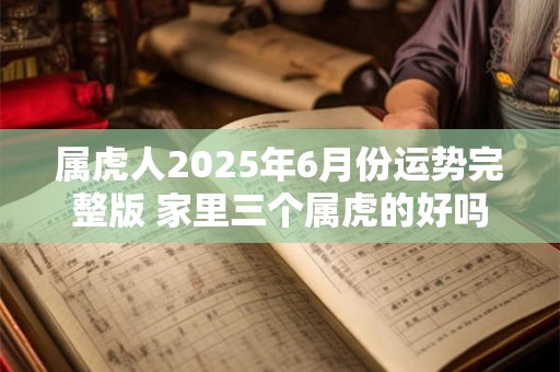 属虎人2025年6月份运势完整版 家里三个属虎的好吗
