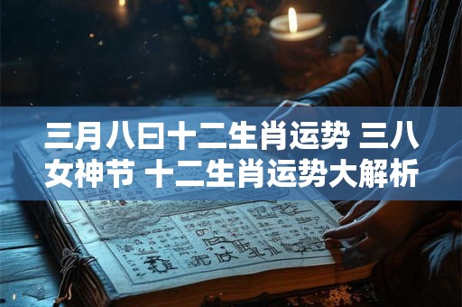 三月八曰十二生肖运势 三八女神节 十二生肖运势大解析！