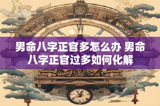 男命八字正官多怎么办 男命八字正官过多如何化解