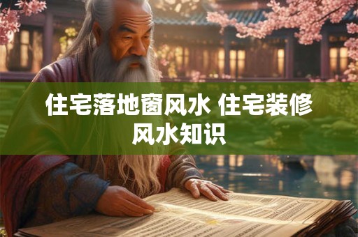 住宅落地窗风水 住宅装修风水知识