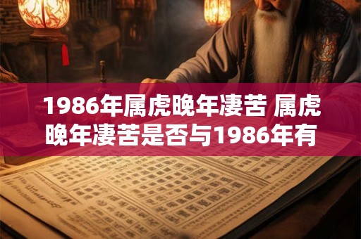 1986年属虎晚年凄苦 属虎晚年凄苦是否与1986年有关