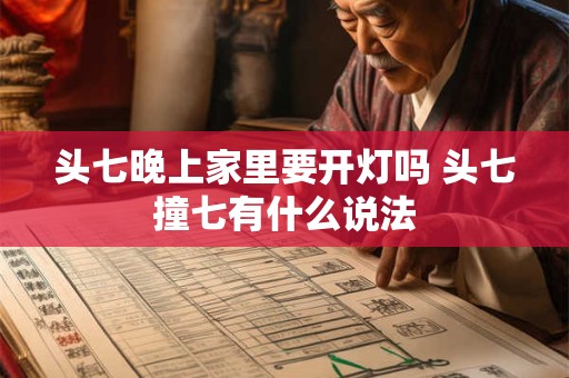 头七晚上家里要开灯吗 头七撞七有什么说法