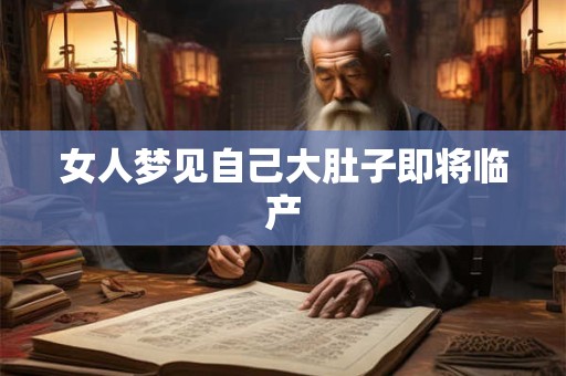 女人梦见自己大肚子即将临产 女人梦见自己大肚子即将临产