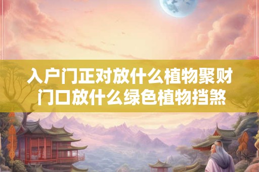 入户门正对放什么植物聚财 门口放什么绿色植物挡煞