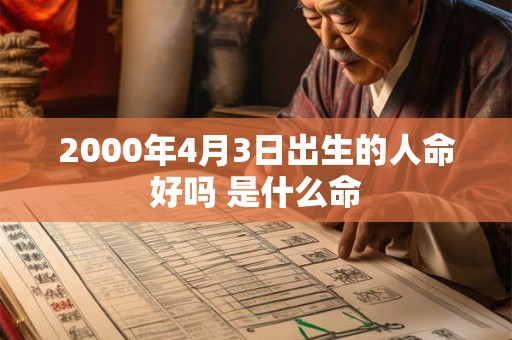 2000年4月3日出生的人命好吗 是什么命