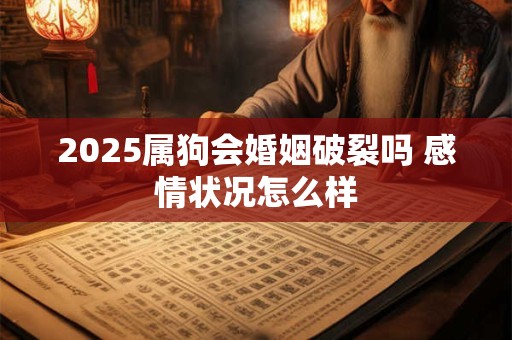 2025属狗会婚姻破裂吗 感情状况怎么样