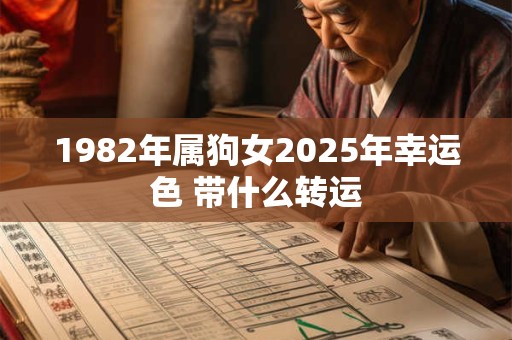 1982年属狗女2025年幸运色 带什么转运