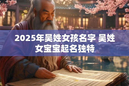 2025年吴姓女孩名字 吴姓女宝宝起名独特