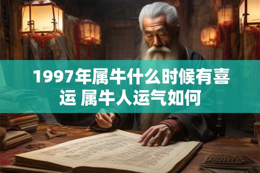 1997年属牛什么时候有喜运 属牛人运气如何 1997年属牛什么时候有喜运 属牛人运气如何