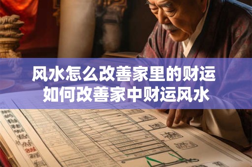 风水怎么改善家里的财运 如何改善家中财运风水