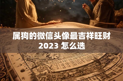 属狗的微信头像最吉祥旺财2023 怎么选