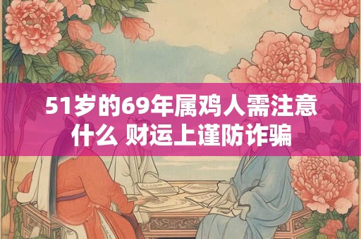 51岁的69年属鸡人需注意什么 财运上谨防诈骗