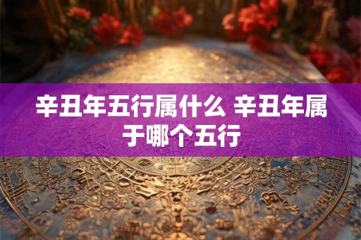 辛丑年五行属什么 辛丑年属于哪个五行