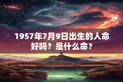 1957年7月9日出生的人命好吗？是什么命？