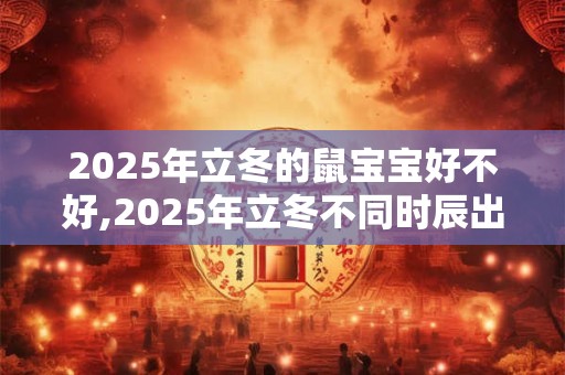 2026年立冬的鼠宝宝好不好,2026年立冬不同时辰出生命理