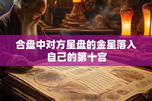 合盘中对方星盘的金星落入自己的第十宫