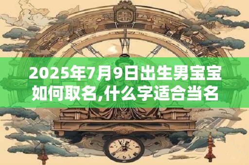 2025年7月9日出生男宝宝如何取名,什么字适合当名字