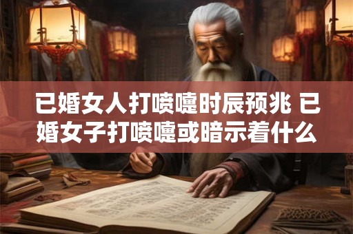 已婚女人打喷嚏时辰预兆 已婚女子打喷嚏或暗示着什么