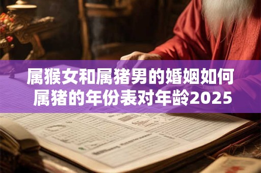 属猴女和属猪男的婚姻如何 属猪的年份表对年龄2025年