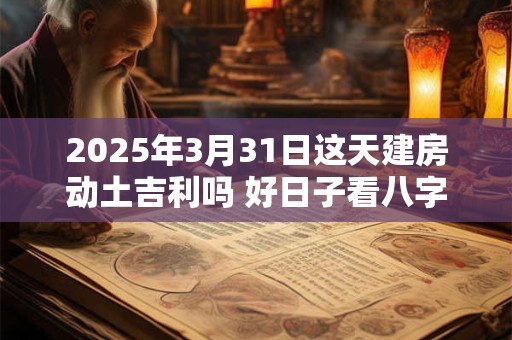 2025年3月31日这天建房动土吉利吗 好日子看八字