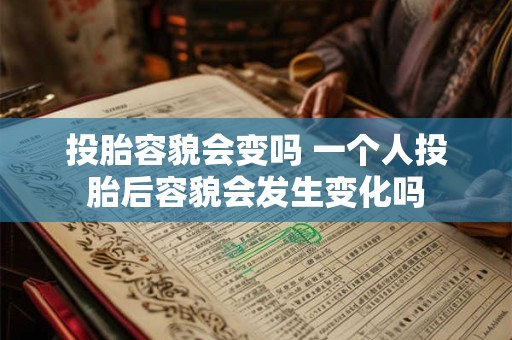 投胎容貌会变吗 一个人投胎后容貌会发生变化吗