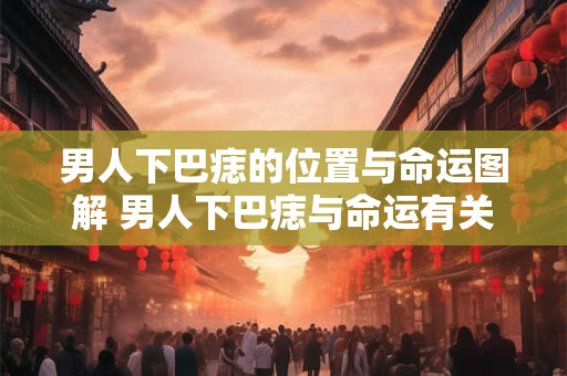 男人下巴痣的位置与命运图解 男人下巴痣与命运有关吗
