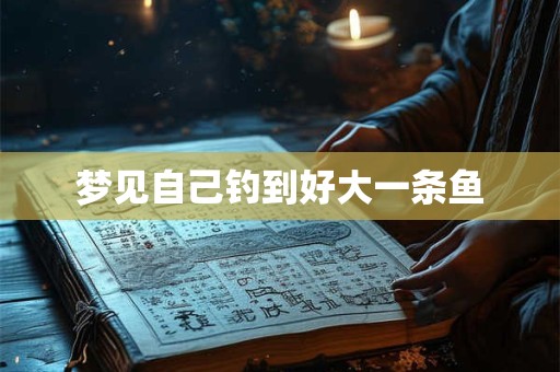 梦见自己钓到好大一条鱼