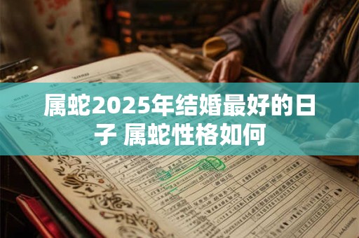 属蛇2025年结婚最好的日子 属蛇性格如何