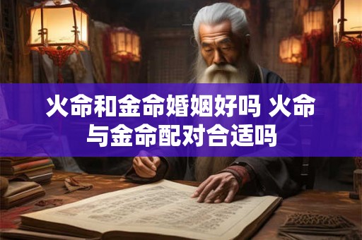 火命和金命婚姻好吗 火命与金命配对合适吗