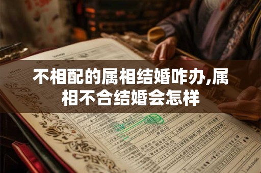 不相配的属相结婚咋办,属相不合结婚会怎样