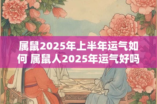 属鼠2025年上半年运气如何 属鼠人2025年运气好吗