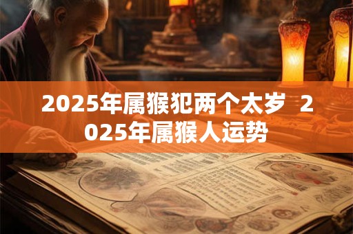 2025年属猴犯两个太岁  2025年属猴人运势
