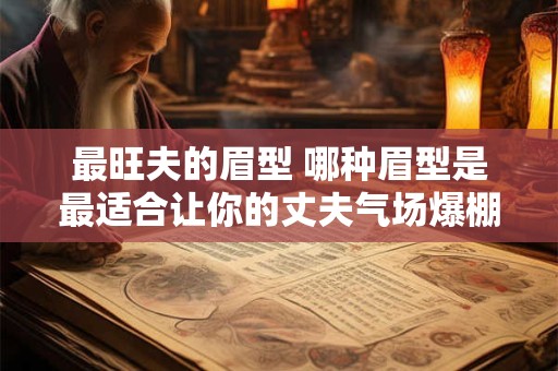 最旺夫的眉型 哪种眉型是最适合让你的丈夫气场爆棚的
