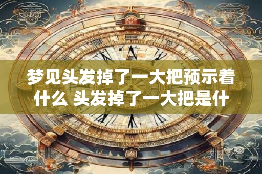 梦见头发掉了一大把预示着什么 头发掉了一大把是什么预兆