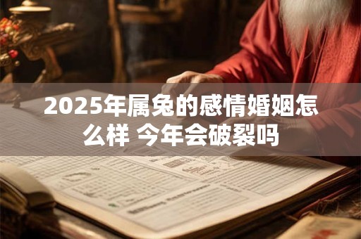 2025年属兔的感情婚姻怎么样 今年会破裂吗