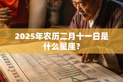 2025年农历二月十一日是什么星座？