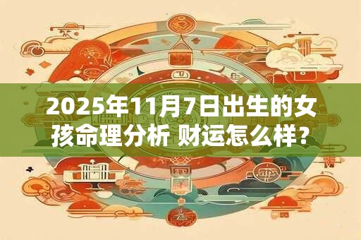 2025年11月7日出生的女孩命理分析 财运怎么样？