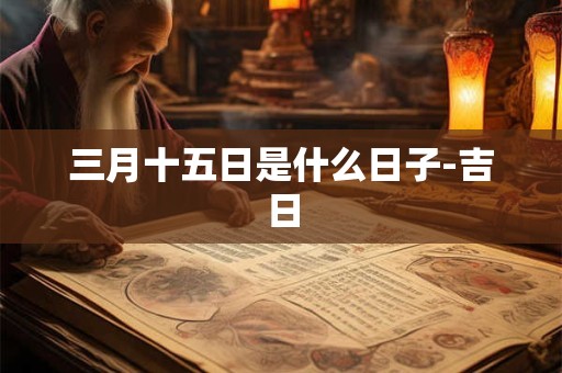 三月十五日是什么日子-吉日 三月十五日是什么日子-吉日
