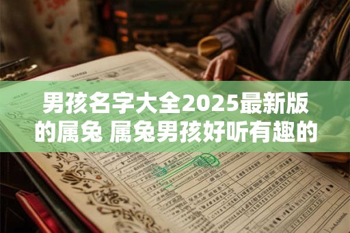 男孩名字大全2026最新版的属兔 属兔男孩好听有趣的名字 男孩名字大全2026最新版的属兔 属兔男孩好听有趣的名字