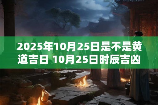 2025年10月25日是不是黄道吉日 10月25日时辰吉凶
