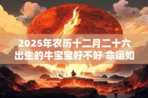 2025年农历十二月二十六出生的牛宝宝好不好 命运如何