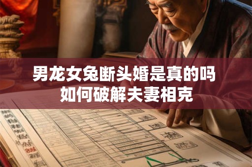 男龙女兔断头婚是真的吗 如何破解夫妻相克
