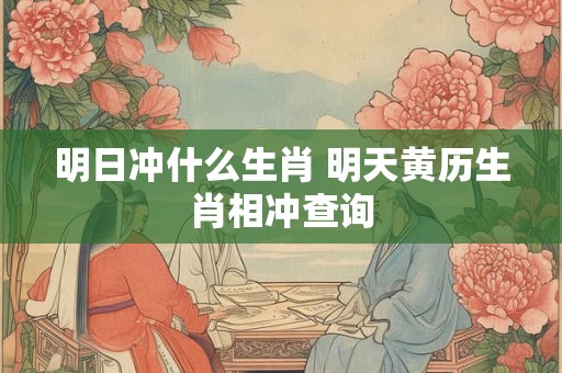 明日冲什么生肖 明天黄历生肖相冲查询