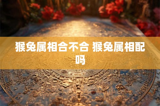 猴兔属相合不合 猴兔属相配吗