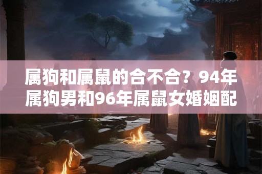 属狗和属鼠的合不合？94年属狗男和96年属鼠女婚姻配吗？