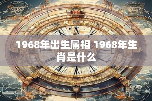 1968年出生属相 1968年生肖是什么