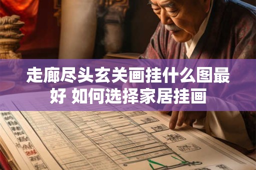 走廊尽头玄关画挂什么图最好 如何选择家居挂画